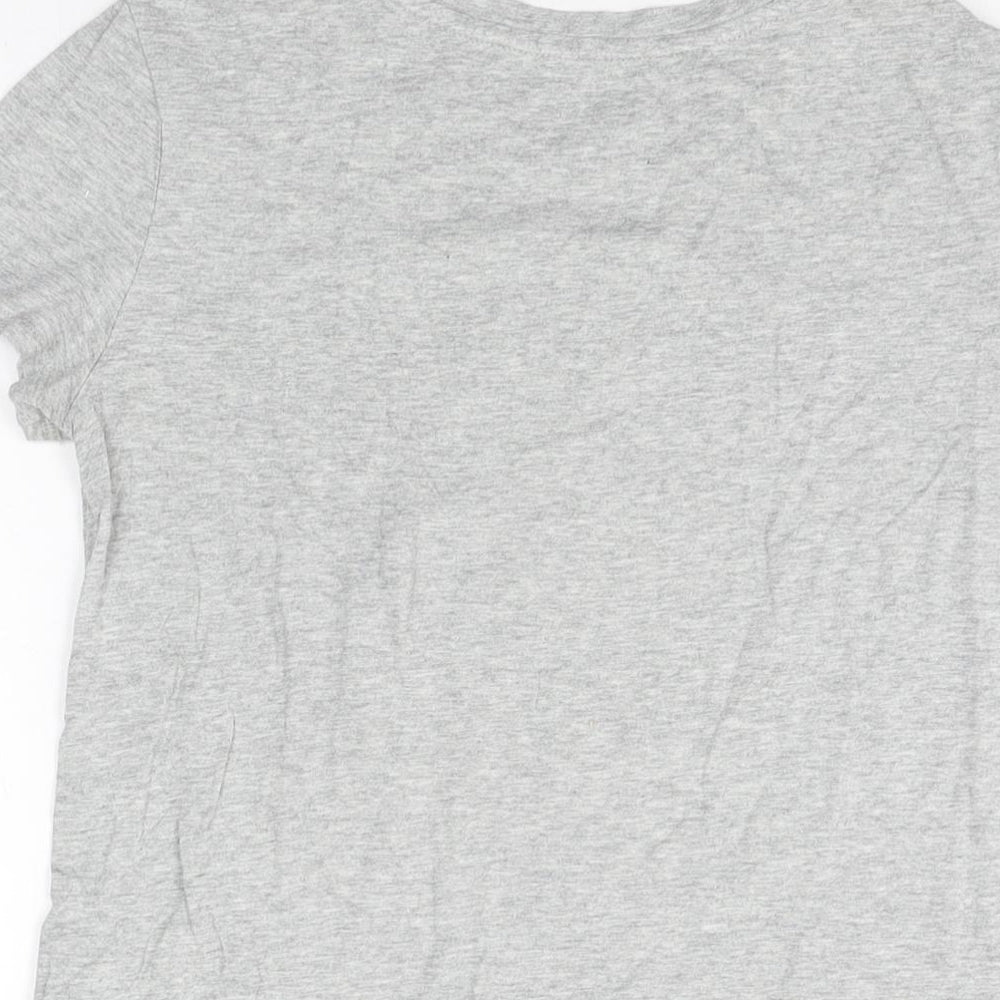 Gap Girls Grey Cotton Basic T-Shirt Size 2XL Round Neck Pullover - Star Wars