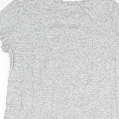 Gap Girls Grey Cotton Basic T-Shirt Size 2XL Round Neck Pullover - Star Wars