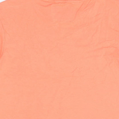 Jack Wills Womens Pink Cotton Basic T-Shirt Size 6 Round Neck