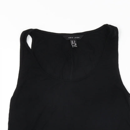 Womens UK Size 6 New Look Black Basic Tank