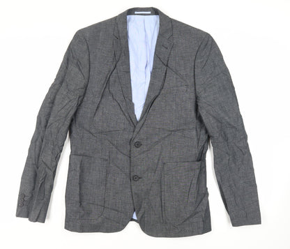 Very Mens Grey Cotton Jacket Suit Jacket Size 40 Regular