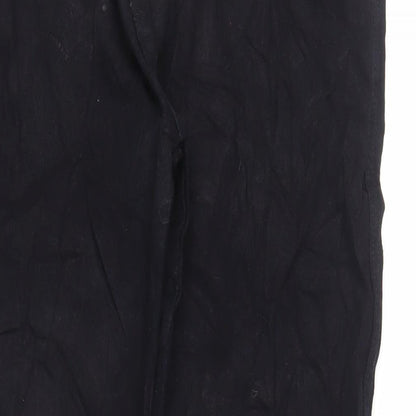 Aztec Mens Black Cotton Straight Jeans Size 38 in L31 in Regular Zip