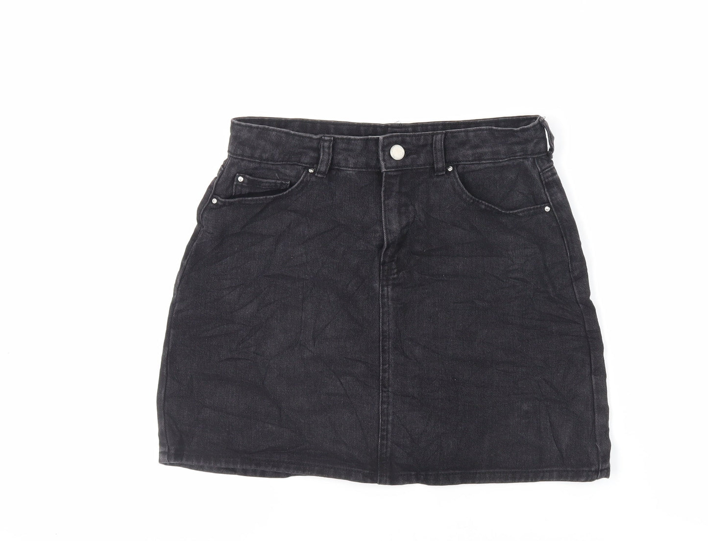 Womens UK Size 10 Denim & Co. Mini Denim Skirt