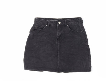 Womens UK Size 10 Denim & Co. Mini Denim Skirt