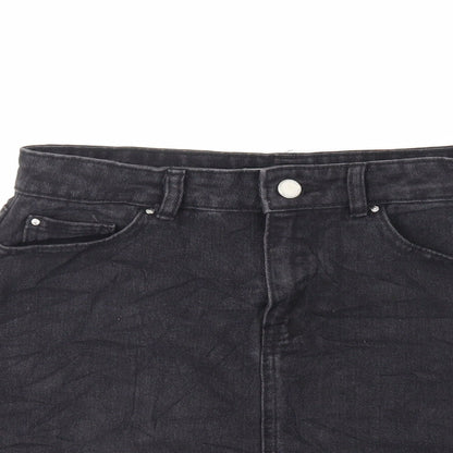 Womens UK Size 10 Denim & Co. Mini Denim Skirt
