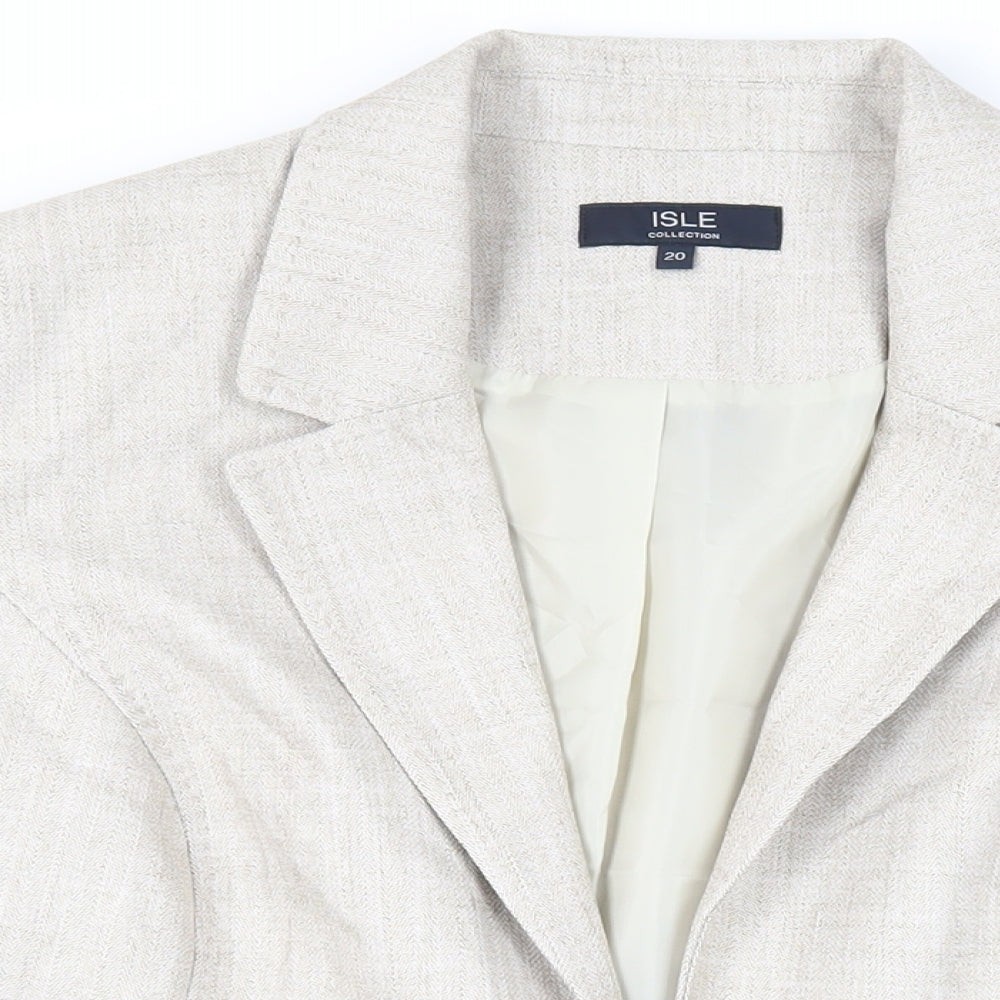 Womens UK Size 20 EWM Beige Jacket