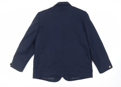 C&A Womens Blue Jacket Blazer Size 16 Button - Vintage