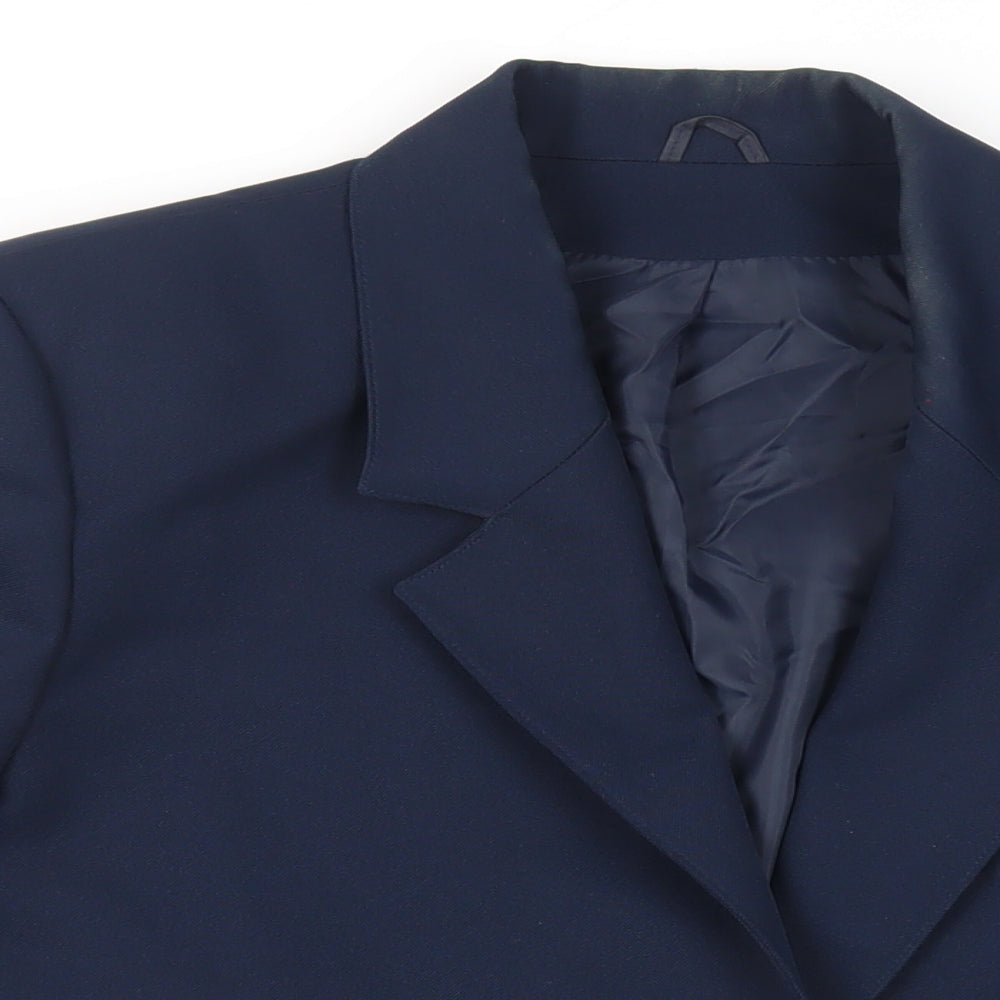 C&A Womens Blue Jacket Blazer Size 16 Button - Vintage