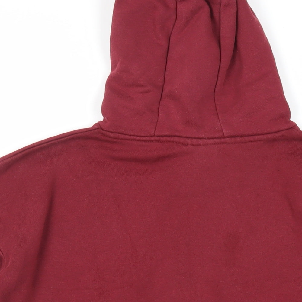 Harvard Girls Red Cotton Pullover Hoodie Size 10-11 Years Pullover - Logo