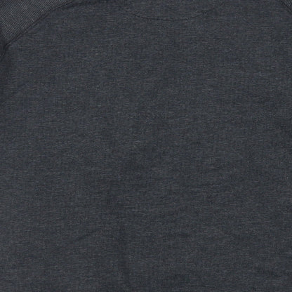 Marks and Spencer Boys Grey Cotton Full Zip Sweatshirt Size 11-12 Years Zip - Pockets
