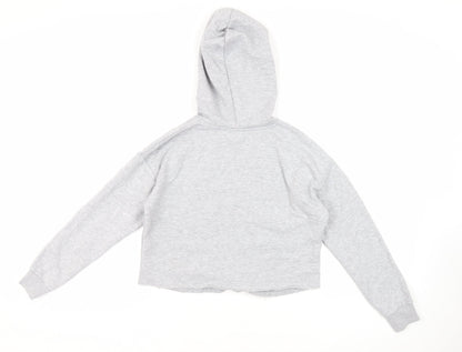 New Look Girls Grey Polyester Pullover Hoodie Size 12-13 Years Pullover - Coca-Cola