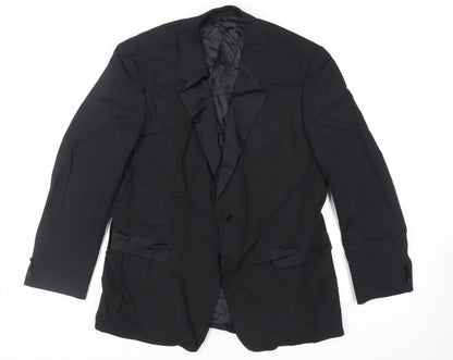 Mens UK Size 42 Varteks Regular Black Suit Tuxedo
