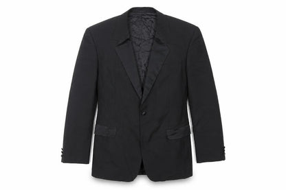 Mens UK Size 42 Varteks Regular Black Suit Tuxedo