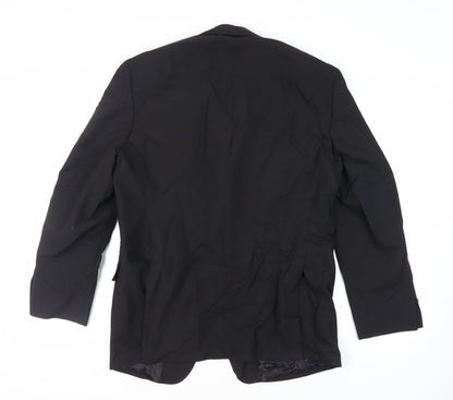 Mens UK Size 42 Varteks Regular Black Suit Tuxedo