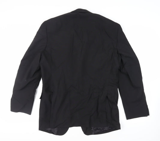 Mens UK Size 42 Varteks Regular Black Suit Tuxedo