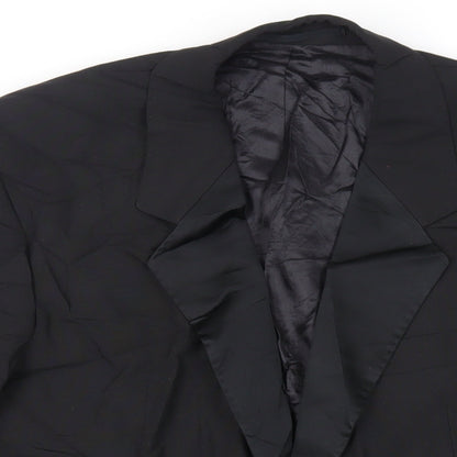 Mens UK Size 42 Varteks Regular Black Suit Tuxedo