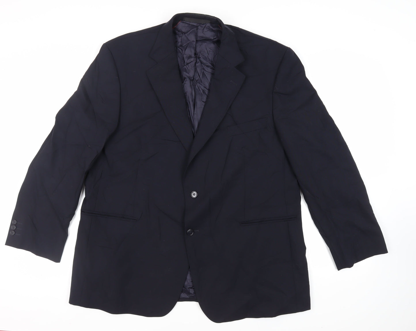 Mens UK Size 46 Marks and Spencer Regular Blue Suit Jacket