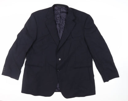Mens UK Size 46 Marks and Spencer Regular Blue Suit Jacket