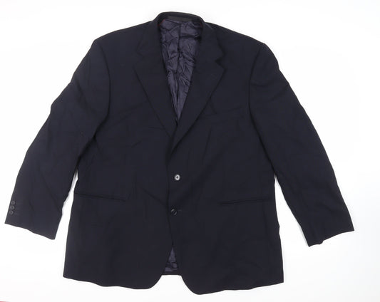 Mens UK Size 46 Marks and Spencer Regular Blue Suit Jacket