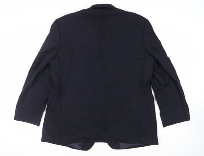 Mens UK Size 46 Marks and Spencer Regular Blue Suit Jacket