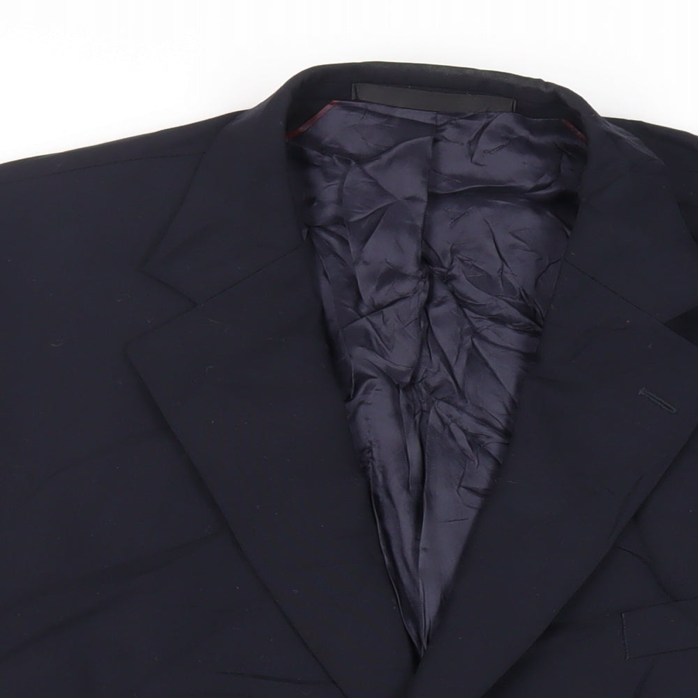 Mens UK Size 46 Marks and Spencer Regular Blue Suit Jacket