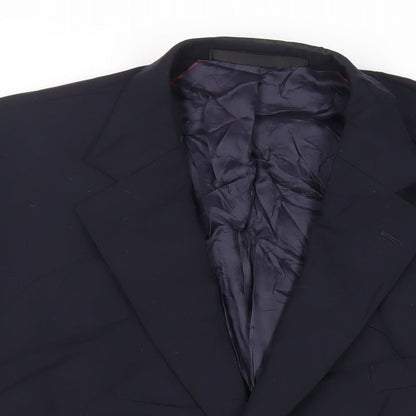 Mens UK Size 46 Marks and Spencer Regular Blue Suit Jacket