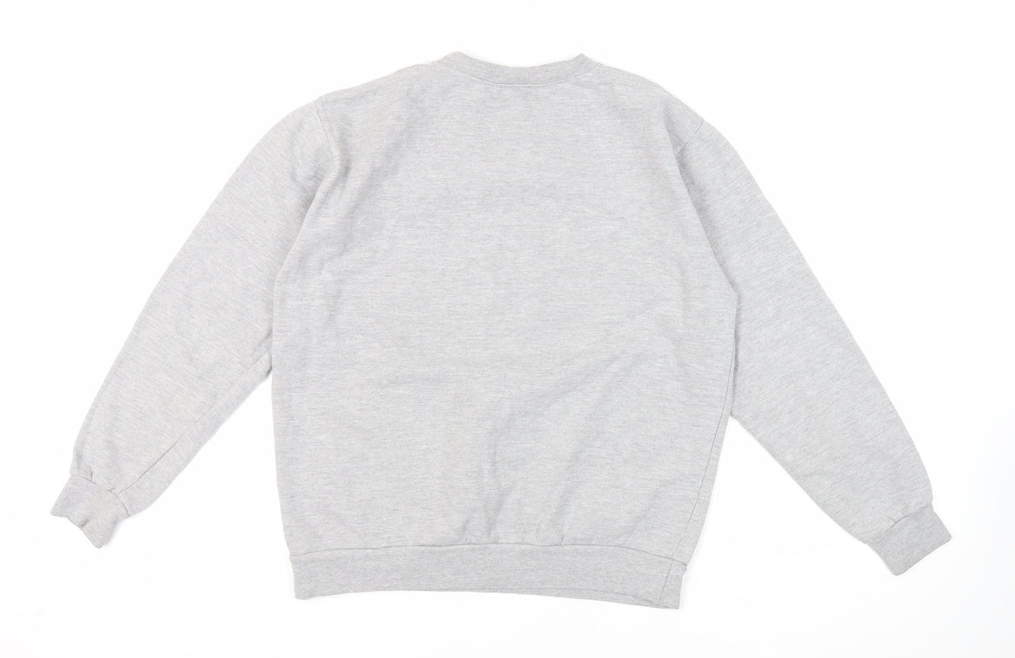 Mens UK Size L Stars & Stripes Grey Pullover Sweatshirt