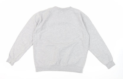 Mens UK Size L Stars & Stripes Grey Pullover Sweatshirt