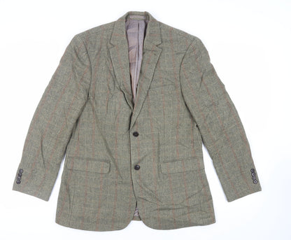 Mens UK Size 40 Greenwoods Regular Green Suit Jacket