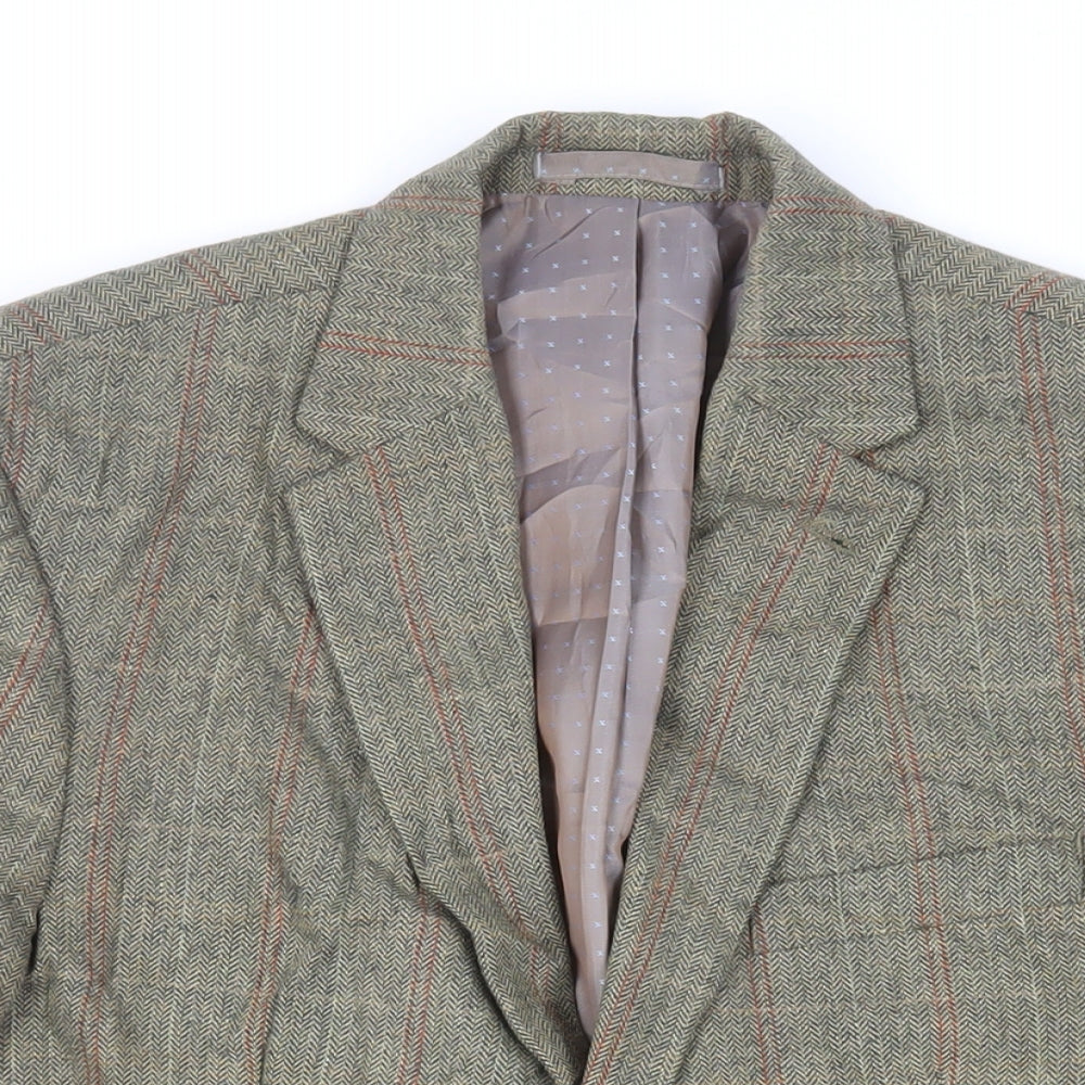 Mens UK Size 40 Greenwoods Regular Green Suit Jacket