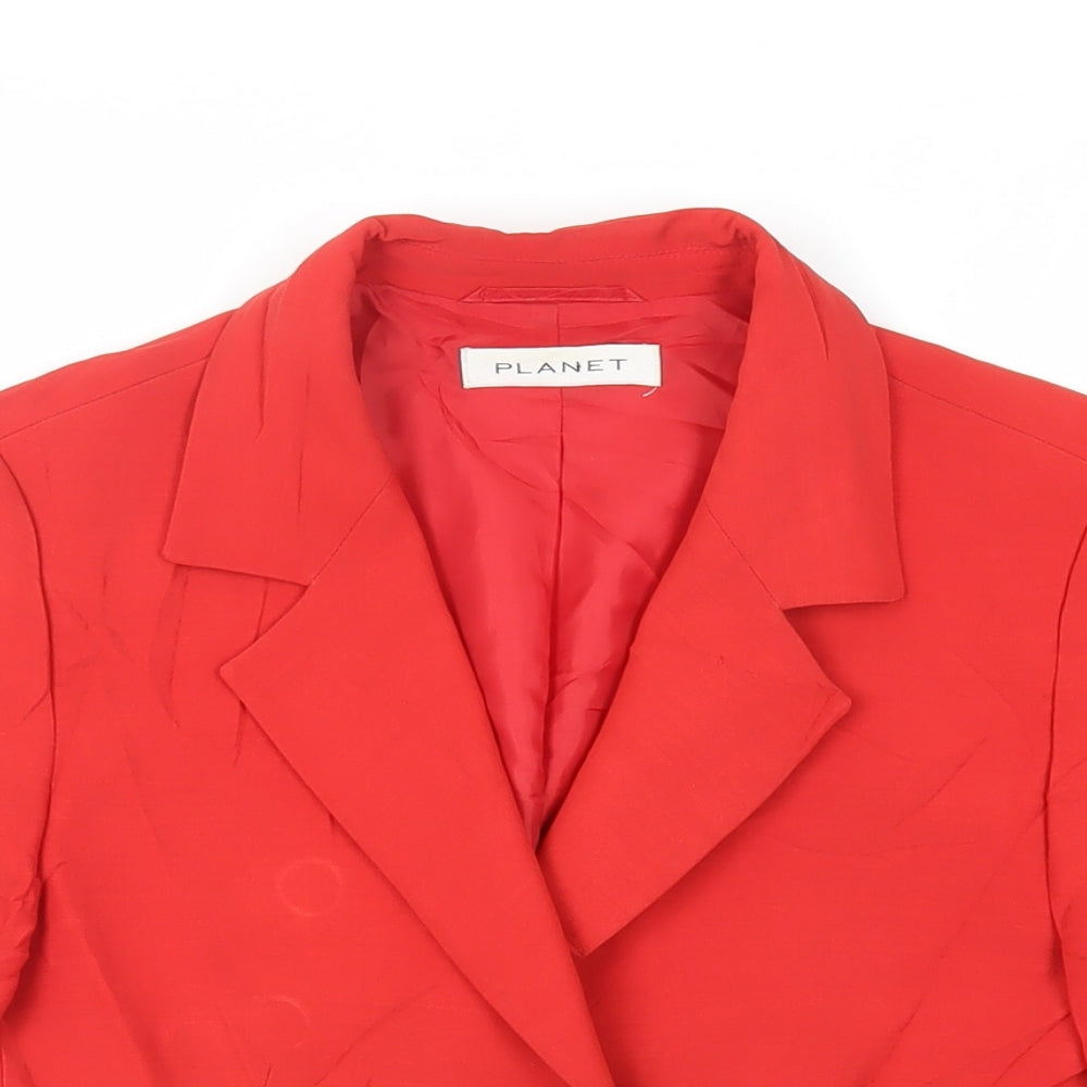 Womens UK Size 8 Planet Red Jacket