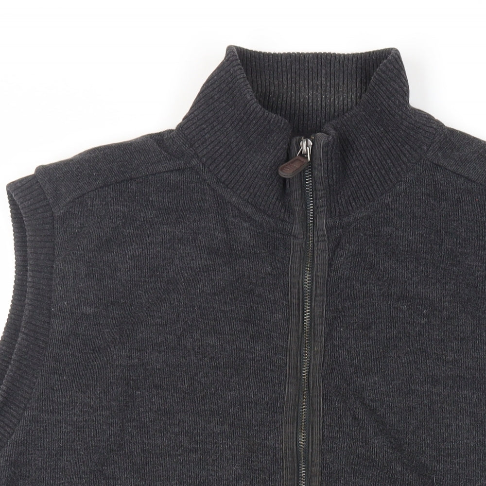 Mens UK Size 2XL Marks and Spencer Grey Full Zip Sweatshirt