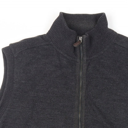 Mens UK Size 2XL Marks and Spencer Grey Full Zip Sweatshirt