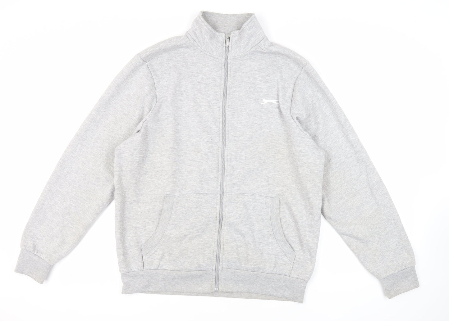 Mens UK Size L Slazenger Grey Full Zip Sweatshirt