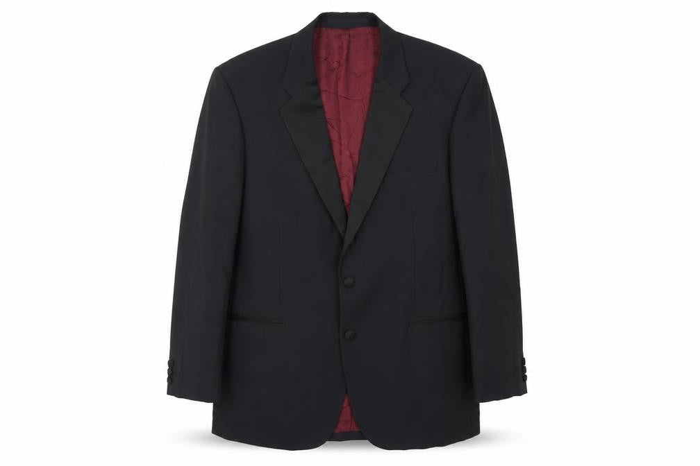Mens UK Size 42 St Michael Regular Black Suit Tuxedo