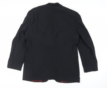 Mens UK Size 42 St Michael Regular Black Suit Tuxedo