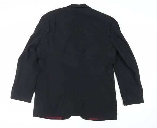 Mens UK Size 42 St Michael Regular Black Suit Tuxedo