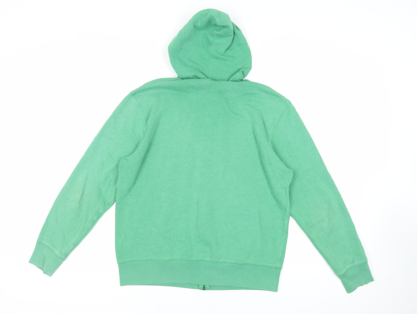 Gap Womens Green Cotton Full Zip Hoodie Size M Zip - Logo Pockets