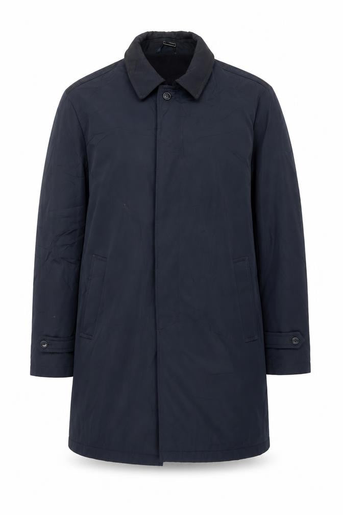 Mens UK Size L DS Classic Blue Overcoat