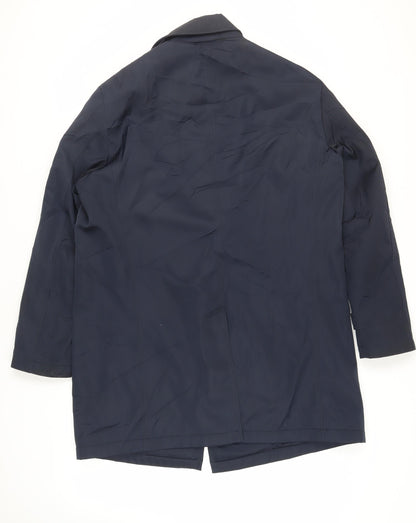Mens UK Size L DS Classic Blue Overcoat