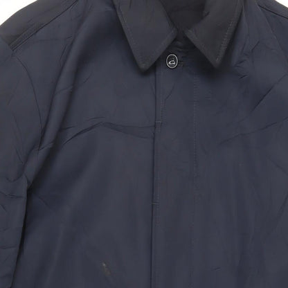 Mens UK Size L DS Classic Blue Overcoat