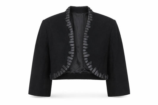 Alex&Co Womens Black Jacket Size 12 - Open