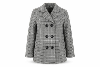 Womens UK Size 14 Classic Grey Pea Coat