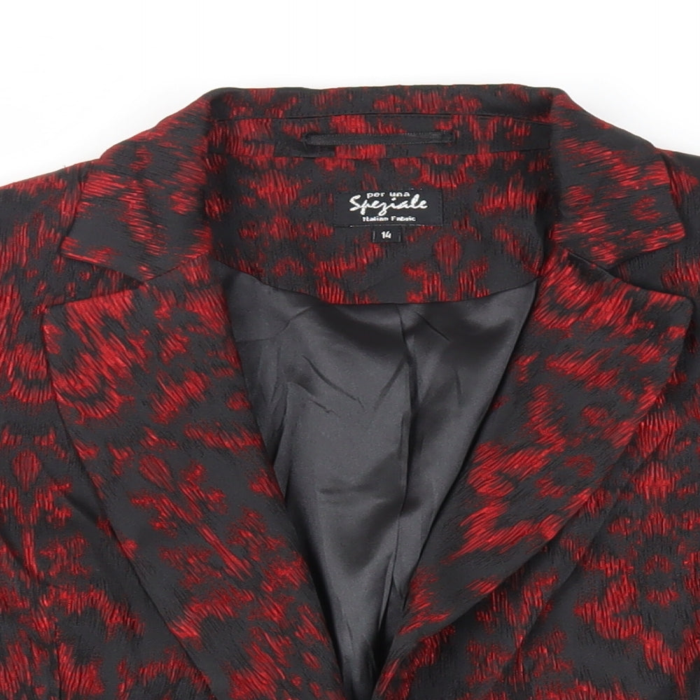 Womens UK Size 14 Per Una Red Jacket