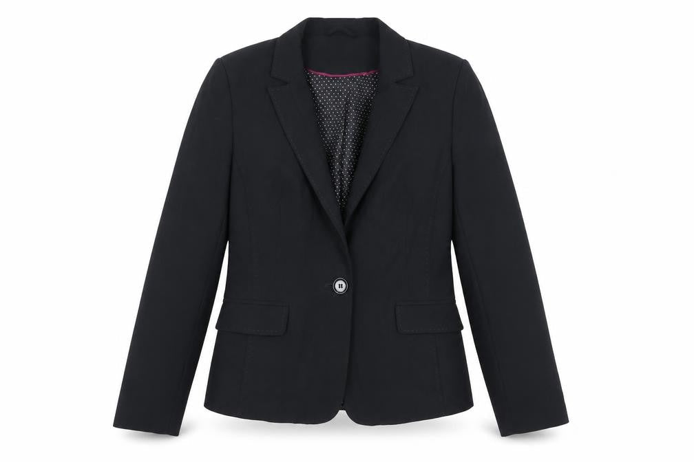 New Look Womens Black Jacket Blazer Size 12 Button