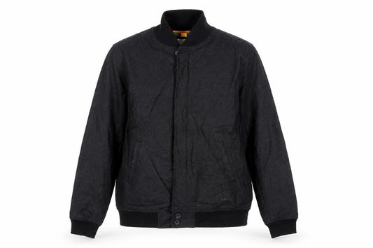 Saturdays Womens Black Bomber Jacket Jacket Size L Zip