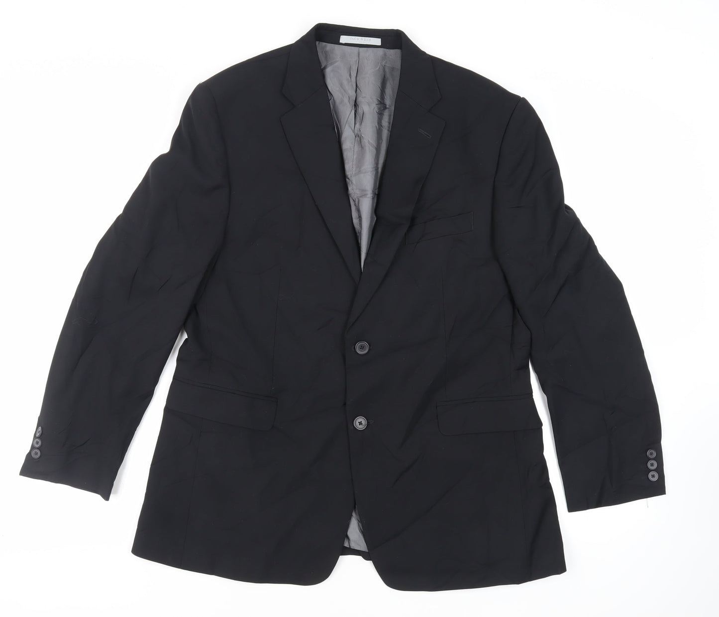 Mens UK Size 42 BHS Regular Black Suit Jacket