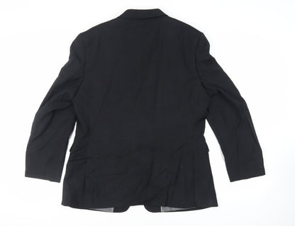 Mens UK Size 42 BHS Regular Black Suit Jacket