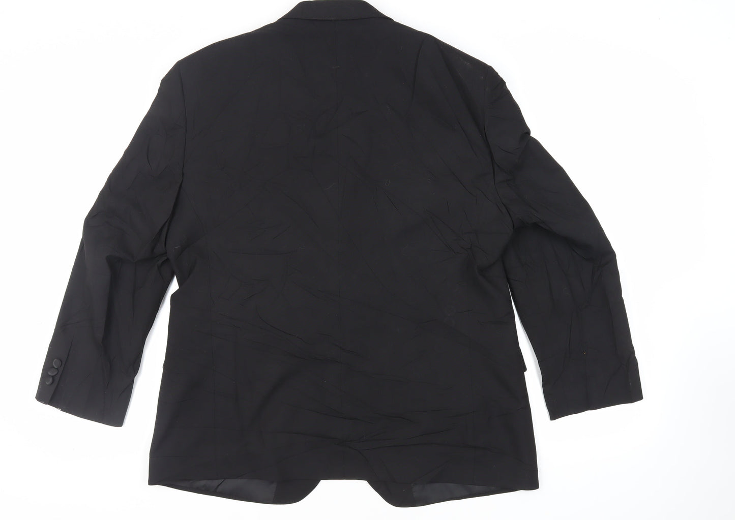 Mens UK Size 42 Marks and Spencer Regular Black Suit Tuxedo