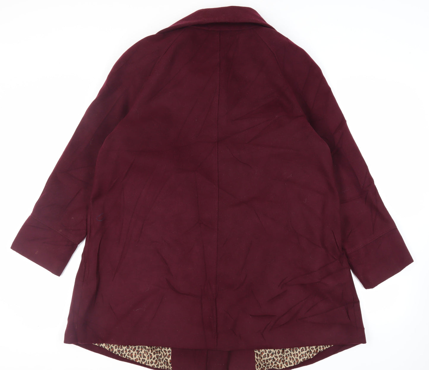 Womens UK Size 18 M&Co Purple Overcoat